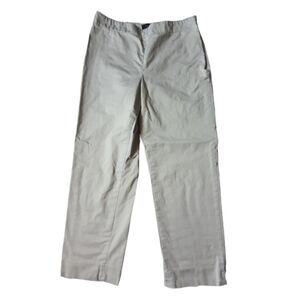TALBOTS Classic Side Zip Pants Business Casual Neutral Beige Size 8